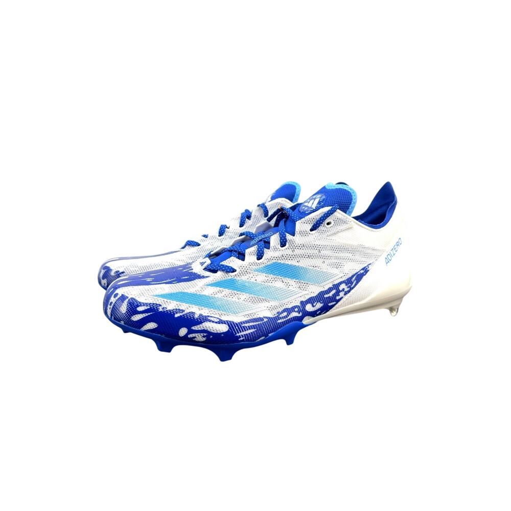 Adidas adizero Electric Blue White Football Cleats Mens Size 14 NWOB